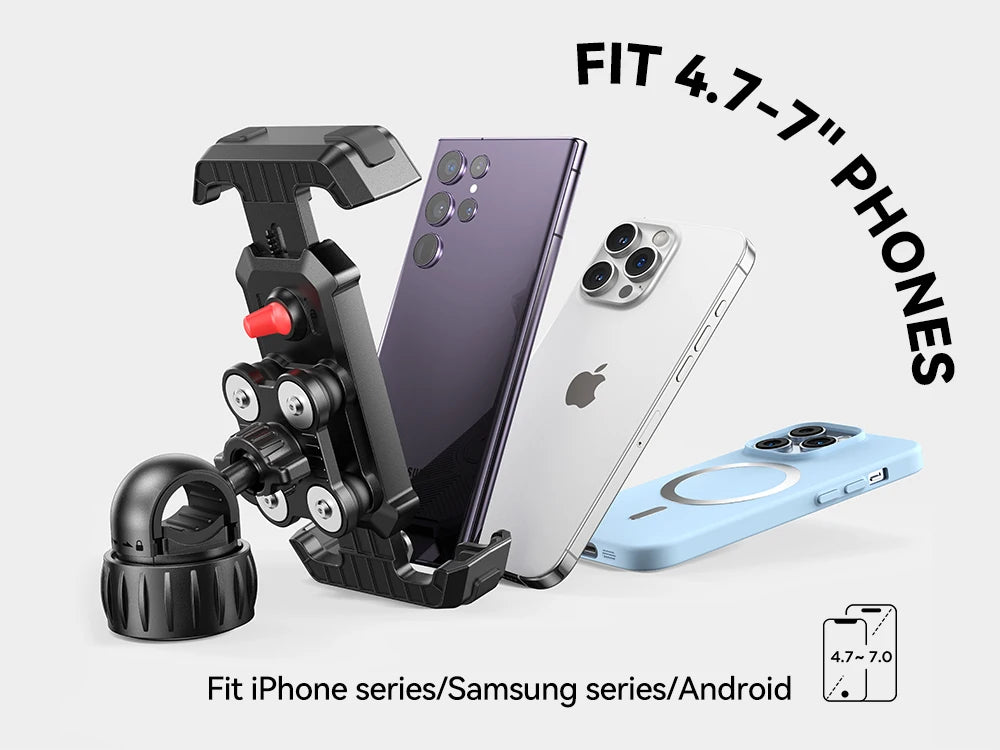Anti-Shake Bike Phone Holder for 4.7-7" Phones