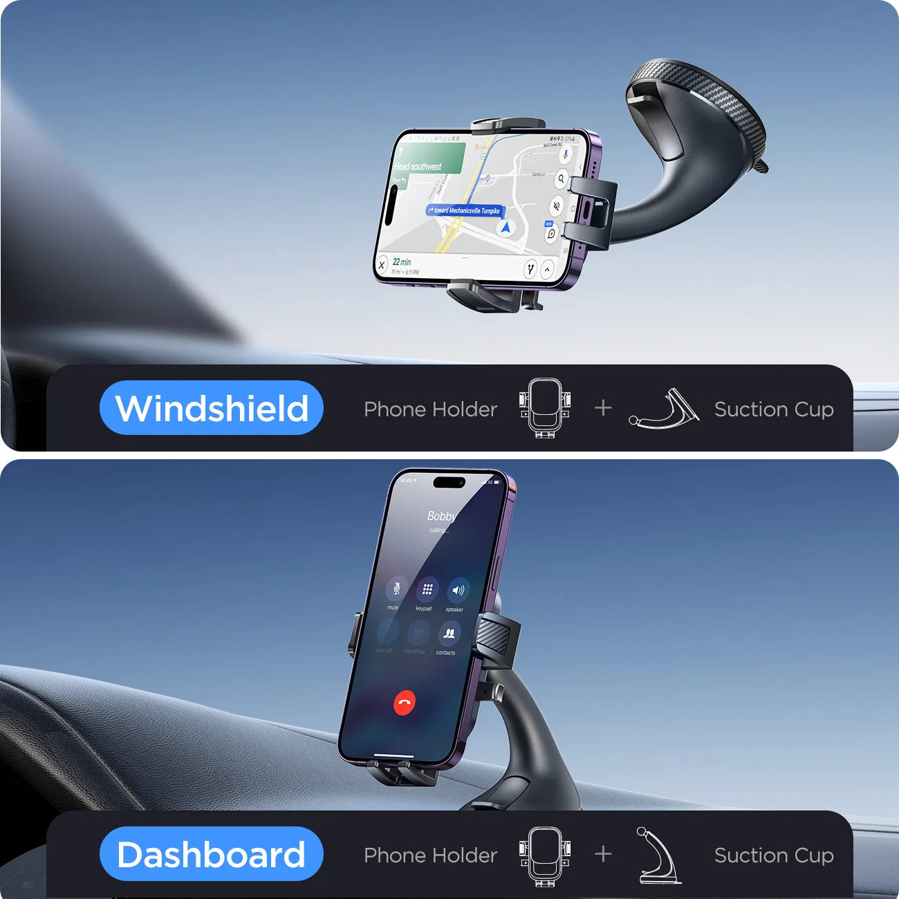 Phone Holder Mount for Car Hands-Free