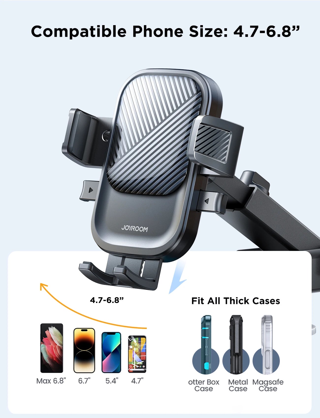 Phone Holder Mount for Car Strong Suction