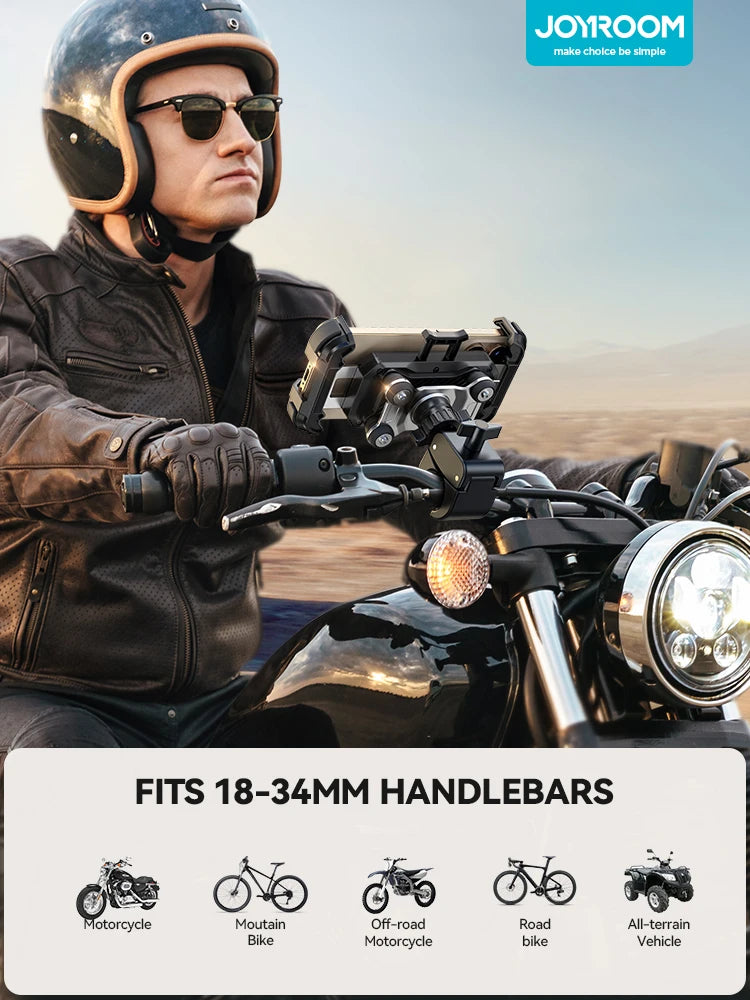 Motorcycle Phone Mount Anti Vibration for 4.7-7” Phone