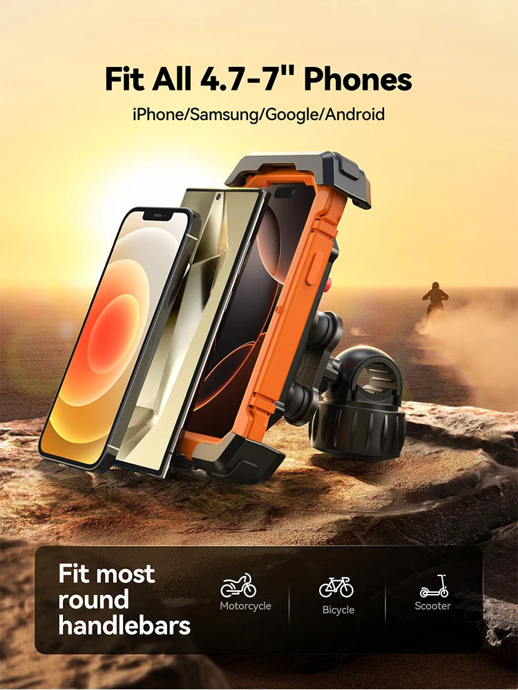 Anti-Shake Bike Phone Holder for 4.7-7" Phones