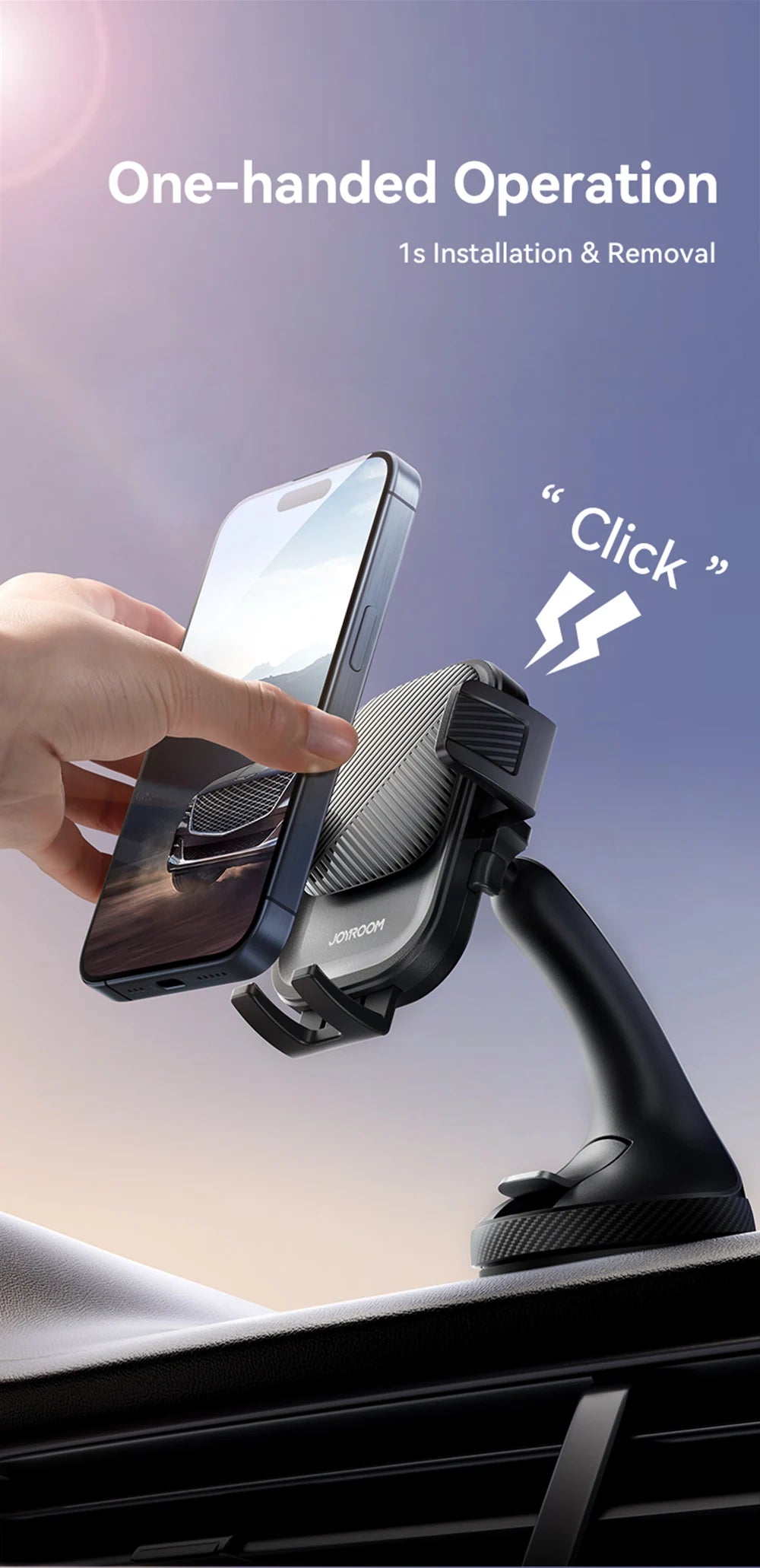 Phone Holder Mount for Car Strong Suction